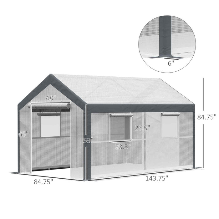 GreenNest - Outdoor Walk-In Tunnel Greenhouse Garden