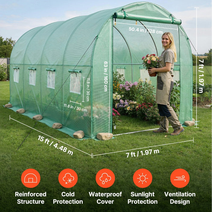 Greenoryx - Walk-In Tunnel Greenhouse