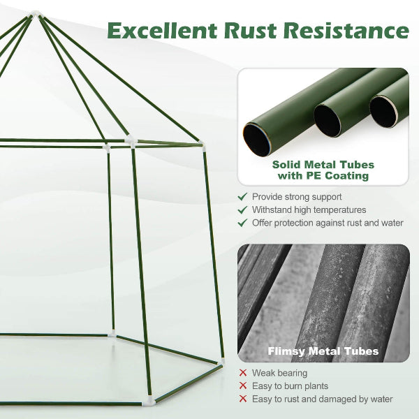 Verdura - Mini Walk-in Greenhouse w/ PE Cover