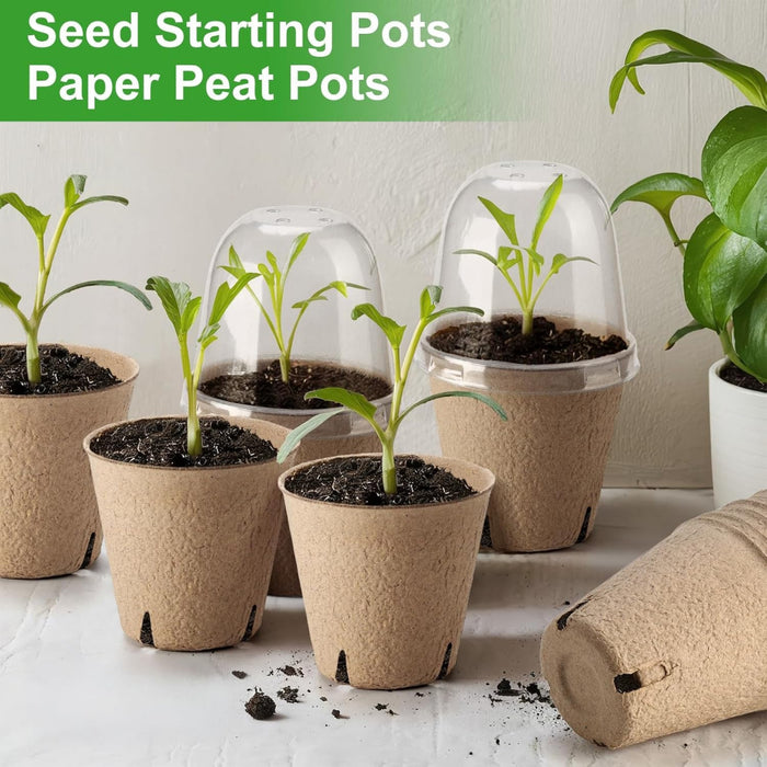 FreshStart - Peat Pots with Humidity Domes