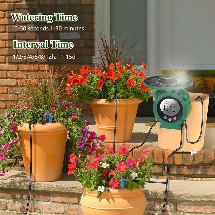 EcoDrizzle Pro - Solar Automatic Drip Irrigation System