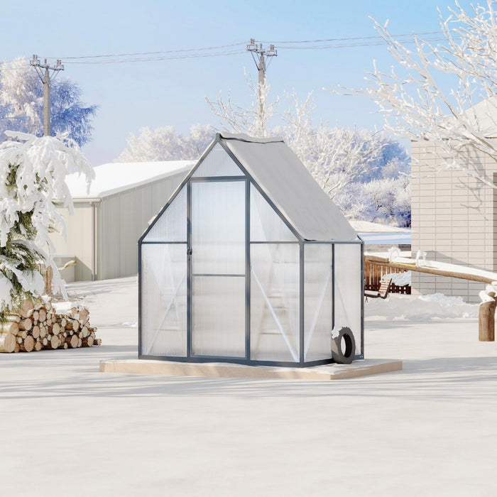 GrowHaus - 6x4 ft Polycarbonate Walk-in Greenhouse