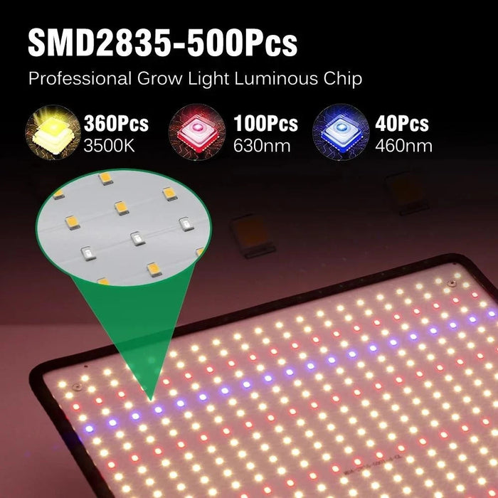 PlantAura - 1200W Full Spectrum LED Grow Light