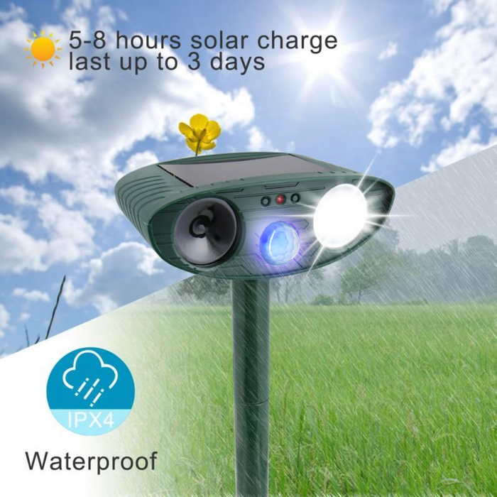 SolarSonic Guard - Ultrasonic Deer Repeller