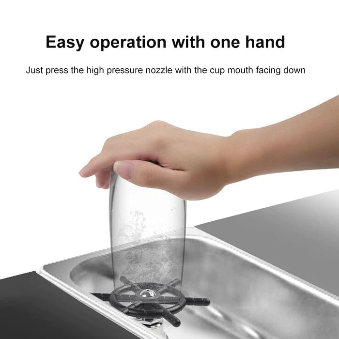 QuickRinse Pro - Automatic Cup Washer for Sink