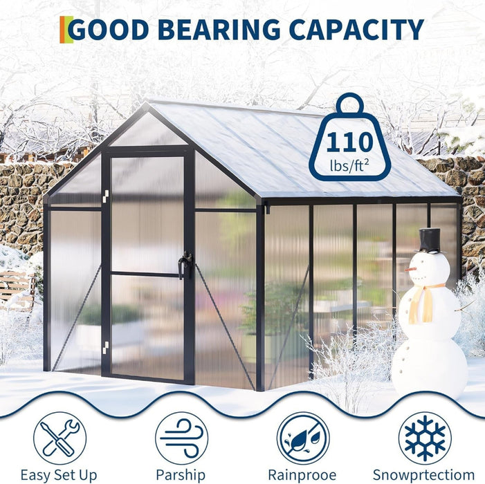 TerraLoom - Walk-in Polycarbonate Greenhouse Kit