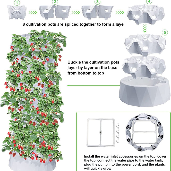 UpGarden - Vertical Hydroponic Garden Tower
