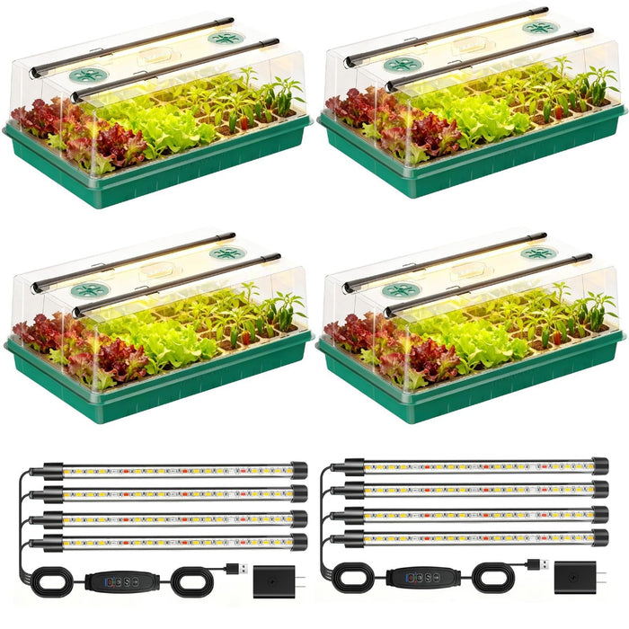 HarvestStart - Seed Starter Trays with Grow Lights