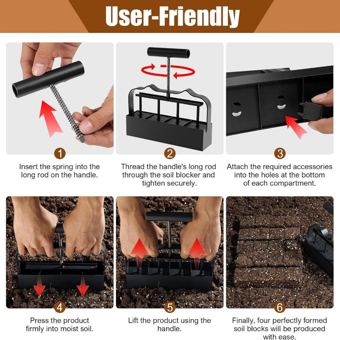 GrowMold - Soil Blocker for Seed Starting