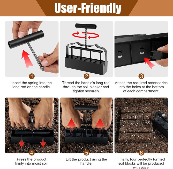 GrowMold - Soil Blocker for Seed Starting