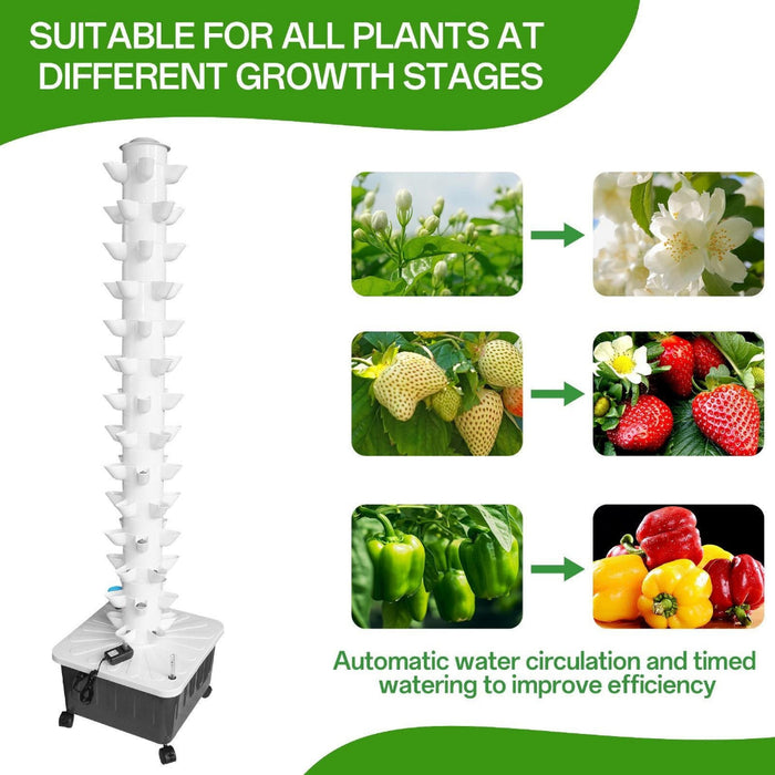 BloomColumn - Vertical Hydroponics Tower Set