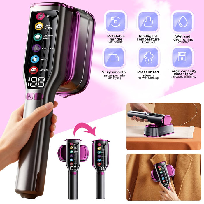 FoldaSteam™ – Space-Saving 2-in-1 Travel Iron