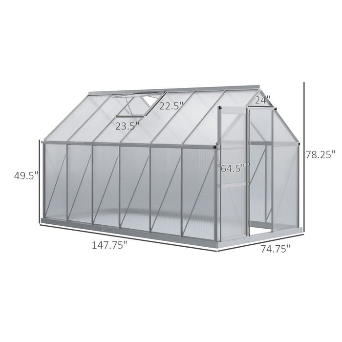 Greenspire - Polycarbonate Walk-in Greenhouse