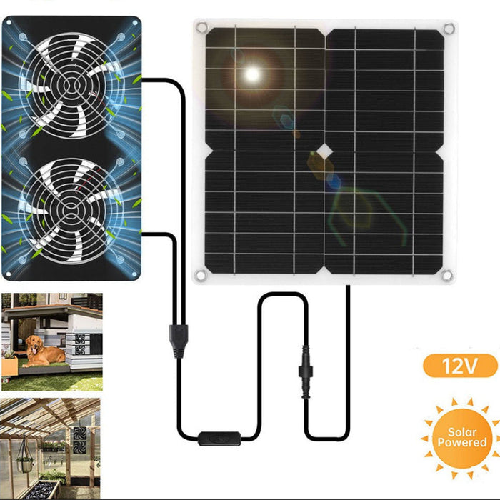 DualRay - Solar Powered Dual Exhaust Fan