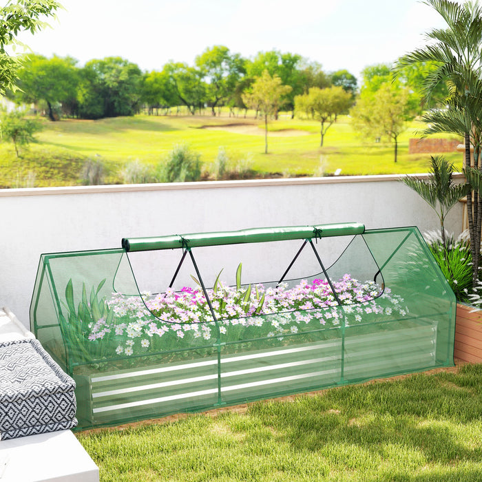FloraFrame - Raised Garden Bed with Mini Greenhouse