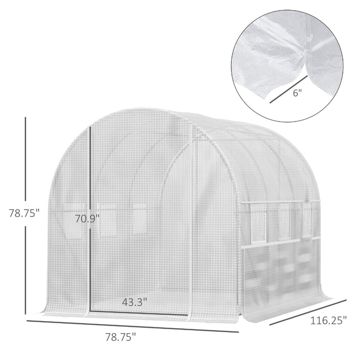 BloomSpan - Backyard Walk-in Tunnel Greenhouse