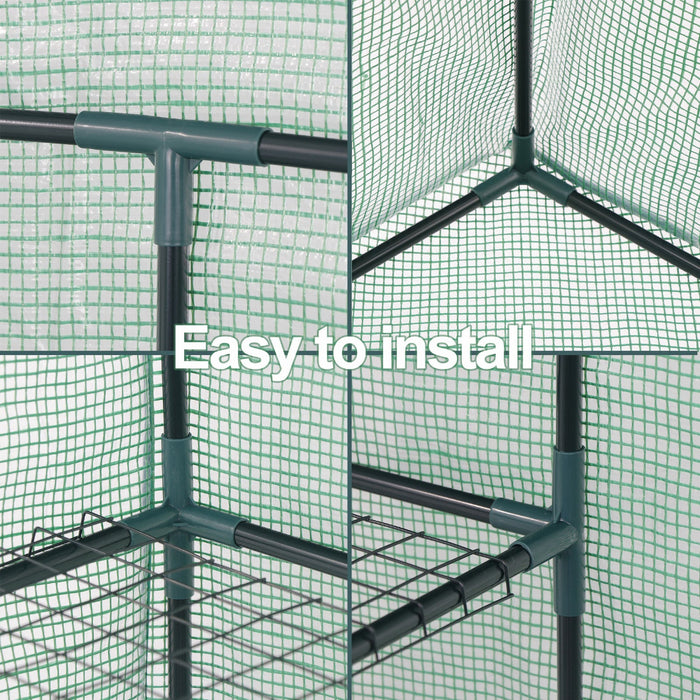 Evergreen - Tiered Walk-in Greenhouse