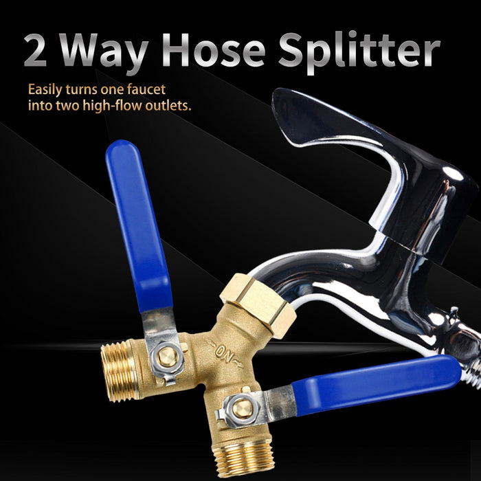 DoubleSprout - 2-Way Garden Hose Splitter