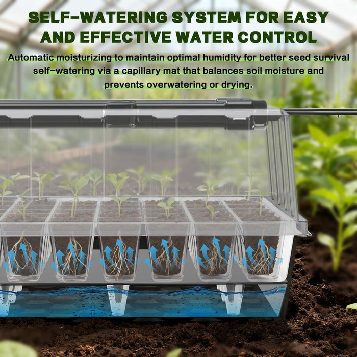 BloomStart 60 - Self-Watering Seed Starter Tray