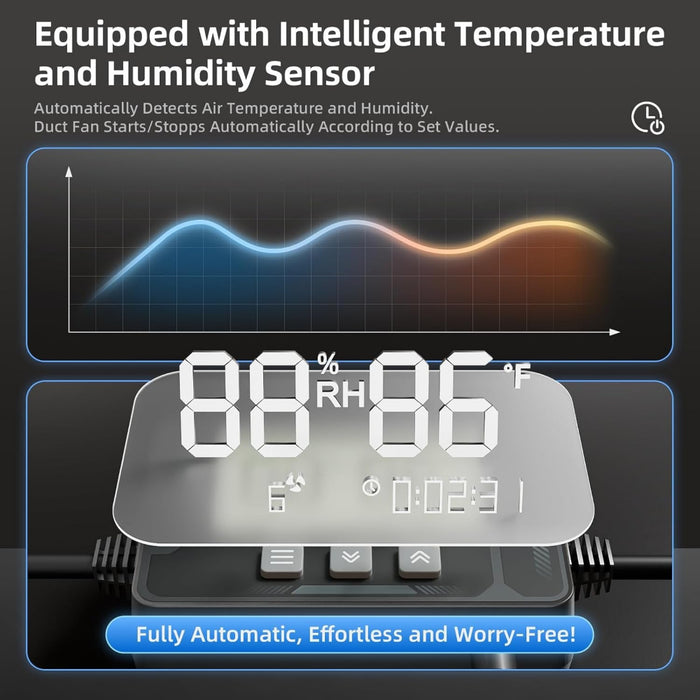 ClimaBreeze - Upgraded 4-Inch Inline Duct Fan