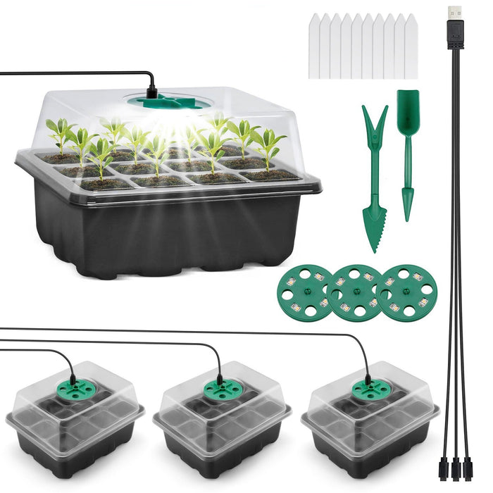 VerdureVault - Seed Nursery Kit with Grow Lights