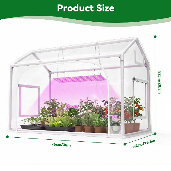 Seedlyft - Mini Indoor Greenhouse with Grow Lights