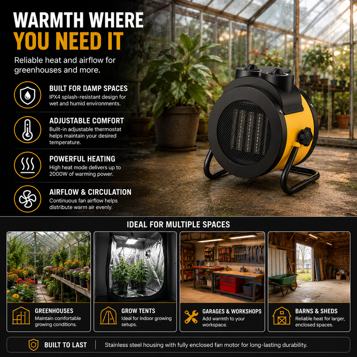 2000w Greenhouse Electric Heater Fan