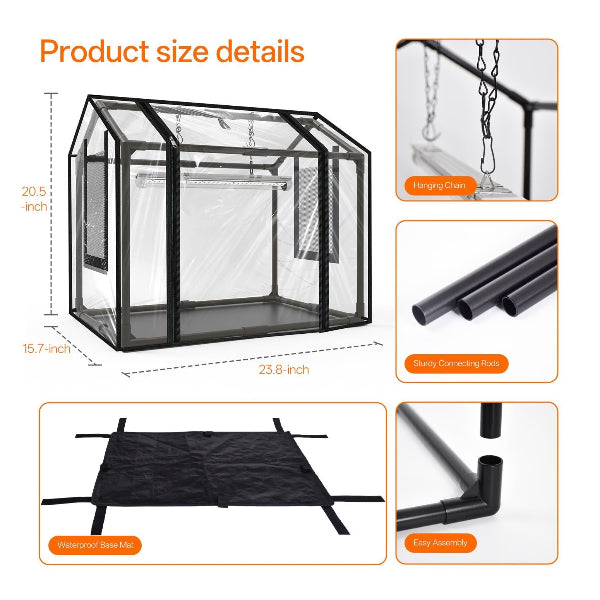 LushPod - Indoor Greenhouse with Grow Light