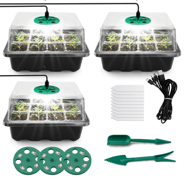VerdureVault - Seed Nursery Kit with Grow Lights