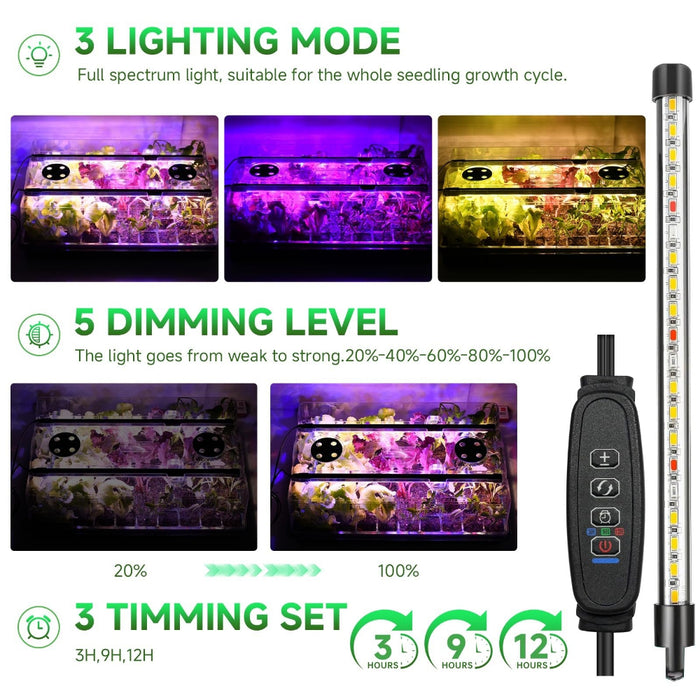 HarvestStart - Seed Starter Trays with Grow Lights