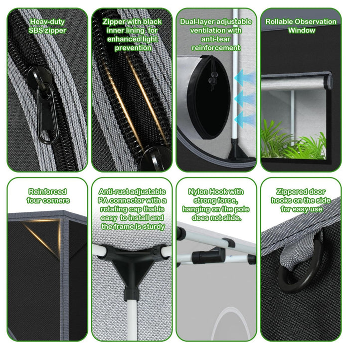 MylarGrow - Hydroponic Indoor Plants Grow Tent