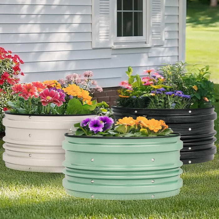 GrowGrid - Galvanized Raised Garden Bed Set