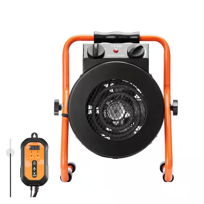 VerdantFlow - Electric Greenhouse Heater with Thermostat