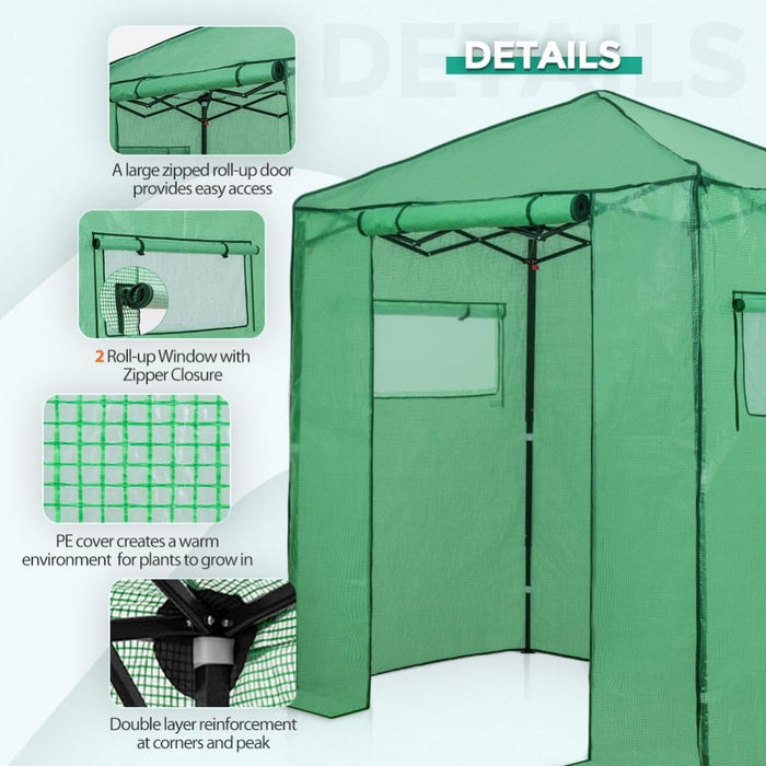 LeafLodge - Portable Walk in Greenhouse