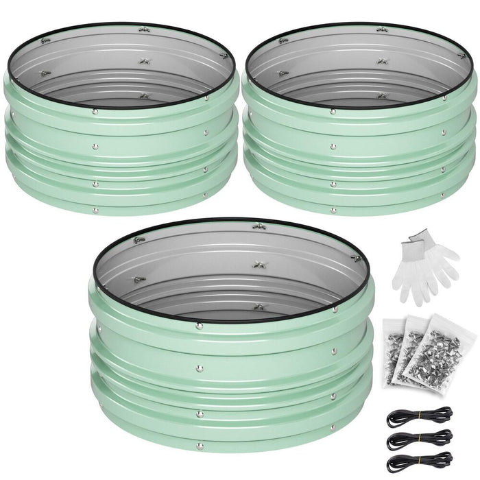 GrowGrid - Galvanized Raised Garden Bed Set