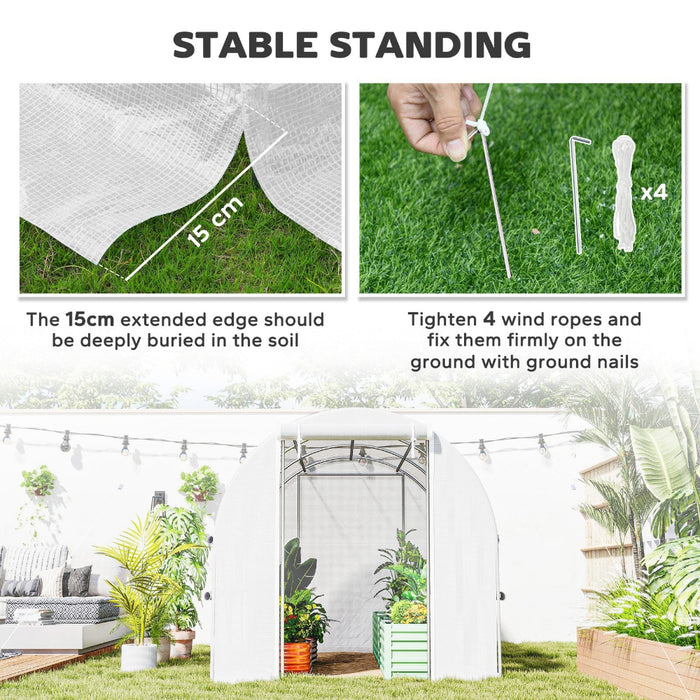 BloomSpan - Backyard Walk-in Tunnel Greenhouse