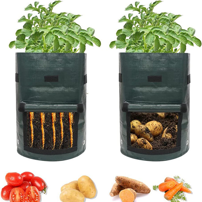 HarvestPeek - 3-Pack Potato Grow Bags