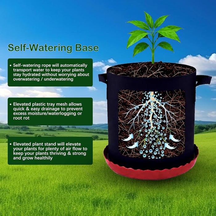 WickWell - Self Watering Base for Fabric Grow Bag