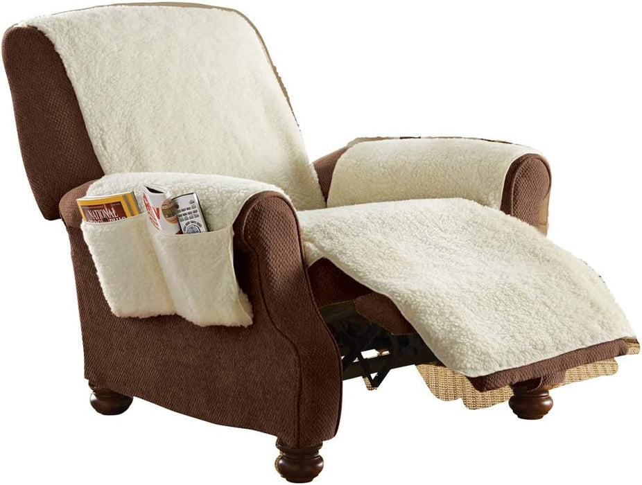 ChairHugger – Fleece Recliner Chair Cover with Pockets