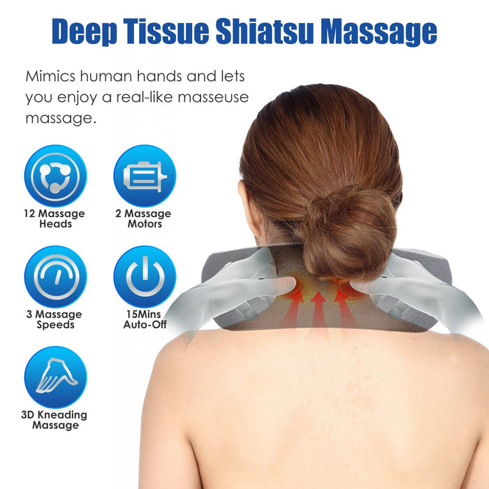 Cervi™ – Heated Shiatsu Neck & Shoulder Massage Pillow