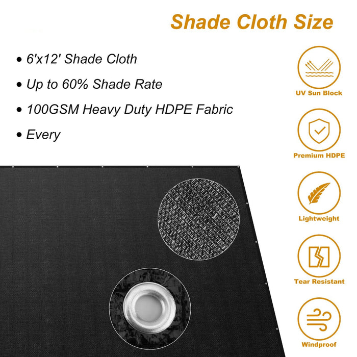 ShadeFlex - Sunblock Shade Cloth with Grommets