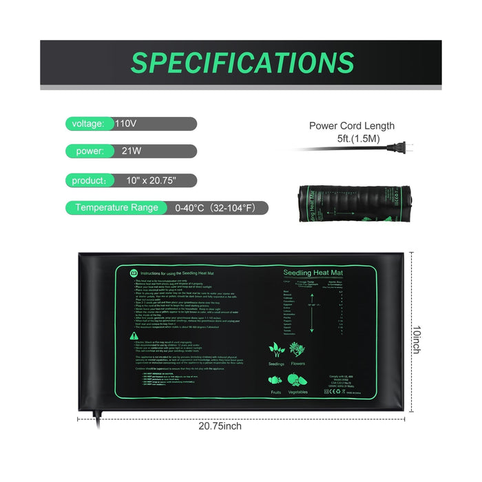 SproutStation - Seedling Heat Mat Bundle