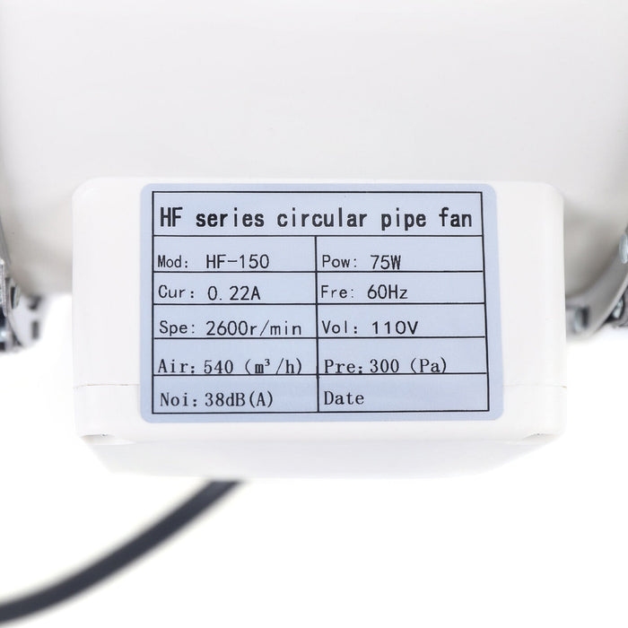 AirRoute Pro - 6" Inline Duct Fan
