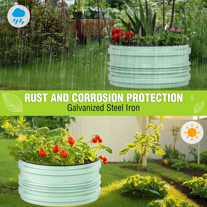 GrowGrid - Galvanized Raised Garden Bed Set