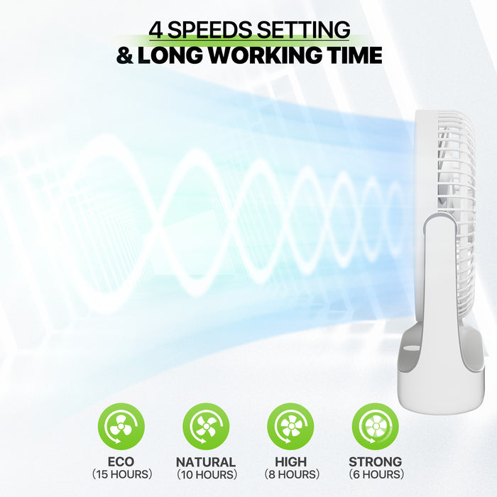 Halo™ – Portable Rechargeable Desk Fan
