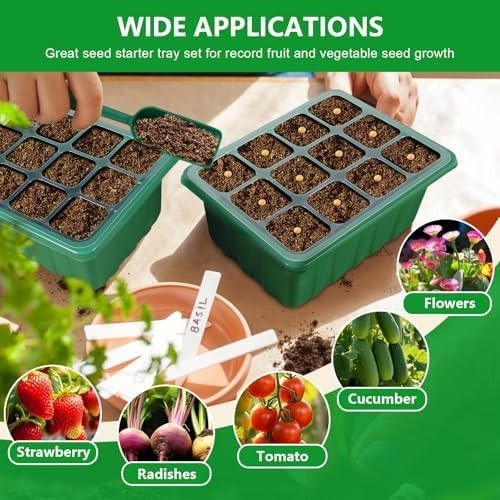 SproutDeck - Self-Watering Seed Starter Trays with Grow Light