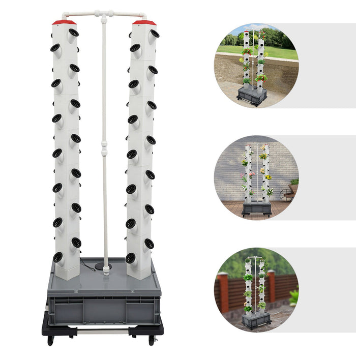LeafLadder - Vertical Hydroponic Garden Tower System