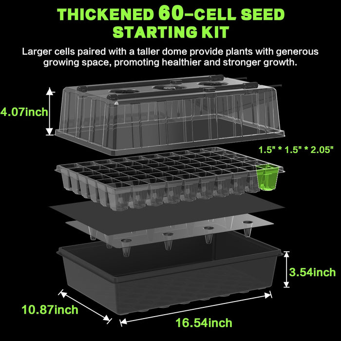 BloomStart 60 - Self-Watering Seed Starter Tray