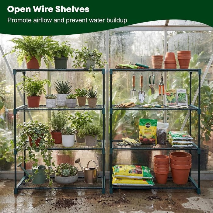 PlantTier - 4 Tier Greenhouse Staging Shelf