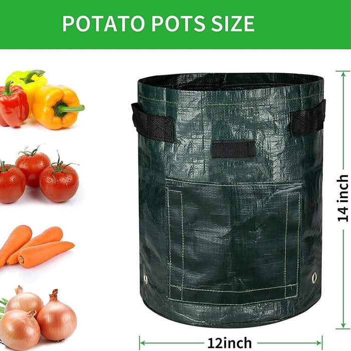 HarvestPeek - 3-Pack Potato Grow Bags